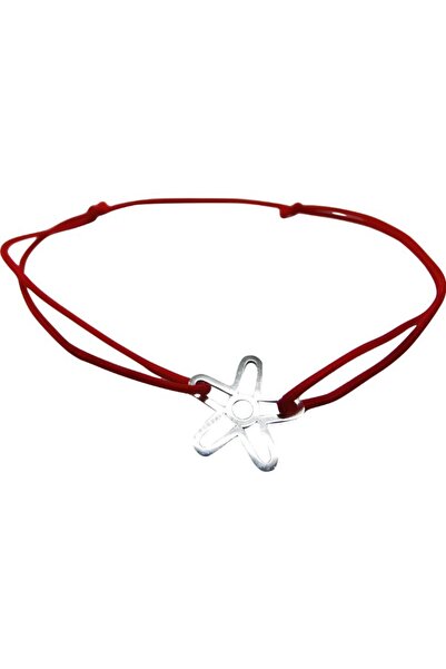 Flippy Brățară reglabilă cu șnur, argint 925, contur floral, argint Jolie, 0,3 g, 1,5 cm x 1,5 cm