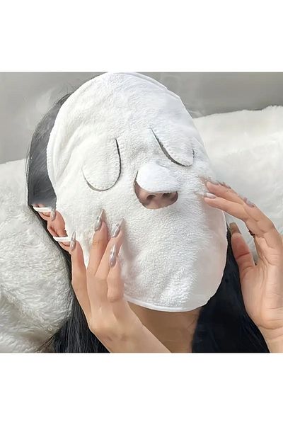 zeinapp Hot Towel Face Mask Spa Mask Reusable Eye and Nose Perforated