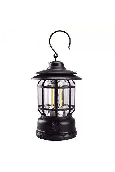 Flippy Portable Camping Lamp, Vintage Lantern with Hook, ABS, 21 COB LED Lighting, Adjustable Intensity, 5W