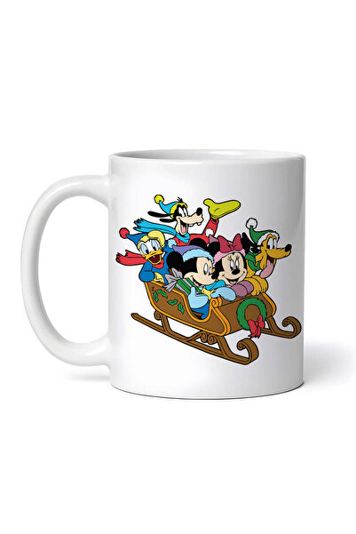 OEM Cană albă personalizată, Mickey Mouse și prietenii săi, Inovatix®. 330 ml