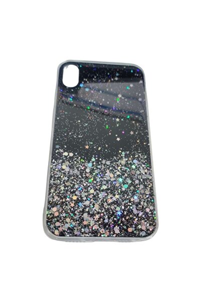 Flippy Protective case for Apple iPhone XR Luxury Glitter Stars Black