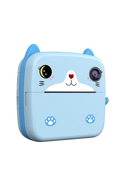 Flippy Cameră instantanee, Flippy, funcție de imprimare, cablu USB-C, iOS/Android, imprimare prin aplicație, albastru