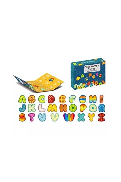 Fancy Educational Magnetic Game Type Book, Magnetic Chartlet, 26 Pieces, +3 Years, Multicolor