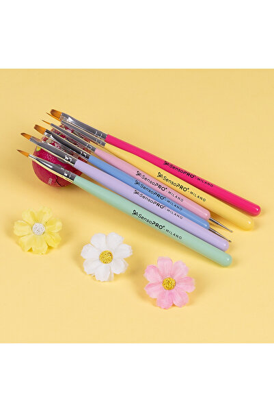 SensoPRO Milano Set de 6 pensule pentru manichiură SensoPRO Milano pentru unghii false