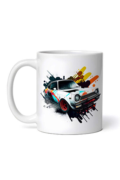 OEM Cană albă personalizată, Mașină de drift, Inovatix®. 330ml