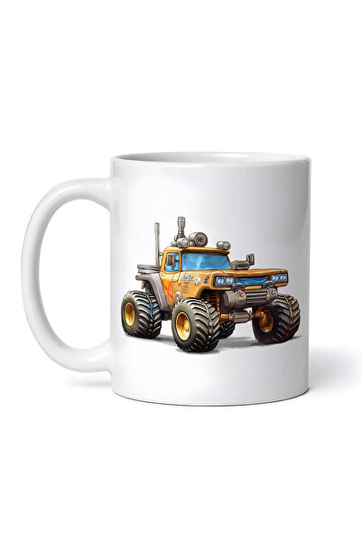 OEM Cană albă personalizată, mașină offroad, INOVATIX®. 330ml