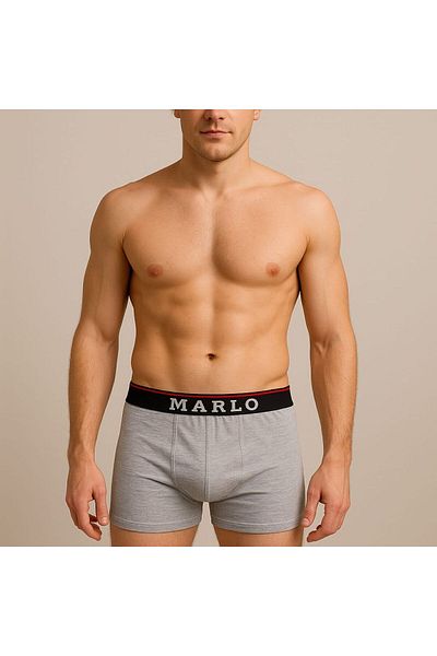 enmodaiçgiyim Gray Cotton Lycra Luxury Men's Boxers