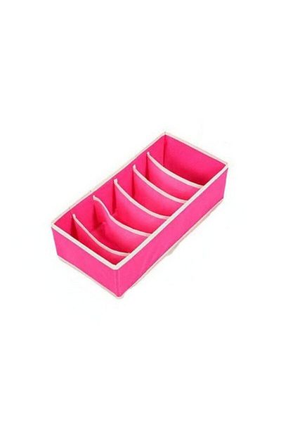 Flippy Storage Box, For Underwear, Socks, Bras, Textile, 32 X 16 X 10 Cm, Pink