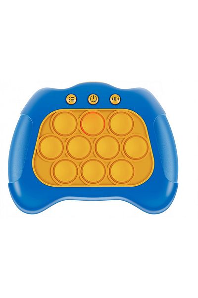 Flippy Joc Pop It Antistres, Interactiv, Cu Baterii, Abs & Silicon, Albastru, 12x10x5.8 Cm.