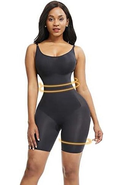 Dee-Trimmer Dee Trimmer Women Seamless Full Body Shapewear Tummy Control Shaper Thigh Slimmer Bodysuit