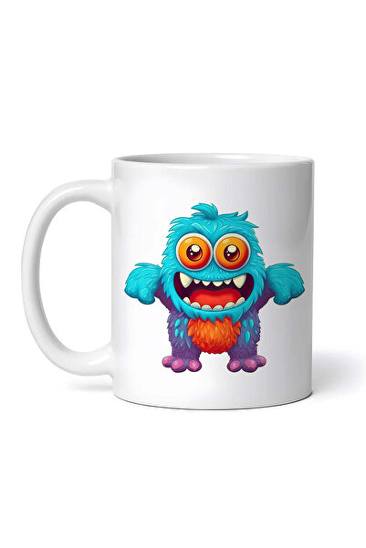 OEM Cană albă personalizată, Monstrul Ares, INOVATIX®. 330ml