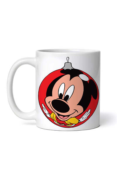 OEM Cană albă personalizată, Glob Mickey Mouse, INOVATIX®. 330 ml