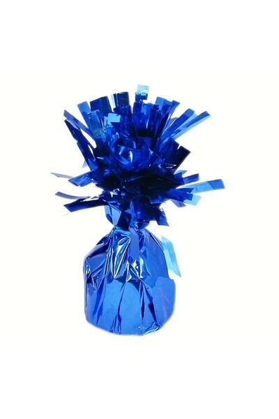 Flippy Greutate pentru baloane cu heliu, pliabile, folie cu franjuri, 170 g, albastre