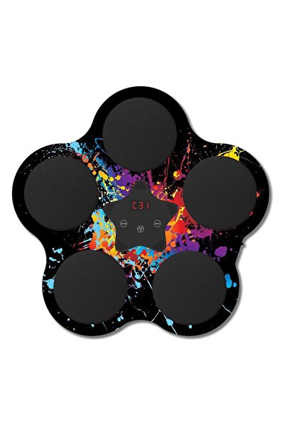 Flippy Boxing Toy with Music & Lights, Bluetooth, USB Charge, Suction Mount, 5 Targets, Black