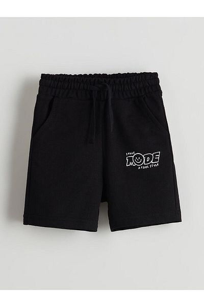 LC Waikiki Elastic Waist Printed Baby Boy Shorts