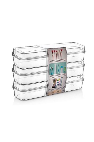 Kaşbaşı Home Fork Spoon Knife Storage Box, Multi-Purpose Organizer 3 Pieces