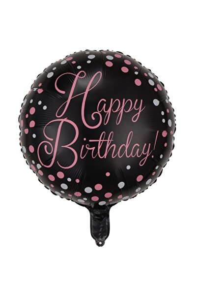 Flippy Metallic Foil Balloon 45 cm, Model 2, Happy Birthday, Multicolor, Air/Helium Inflated