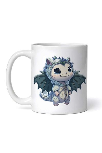 OEM Cană albă personalizată, Micul Dragon, Inovatix®. 330ml
