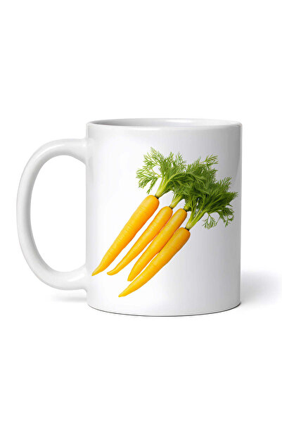 OEM Cană albă personalizată, morcovi, Inovatix®. 330 ml