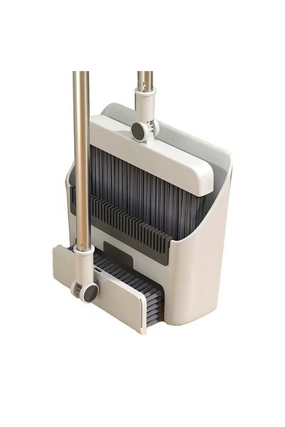 OEM Broom Brush and Dustpan with Tail 3in1 Set, with Comb Teeth for Cleaning Broom