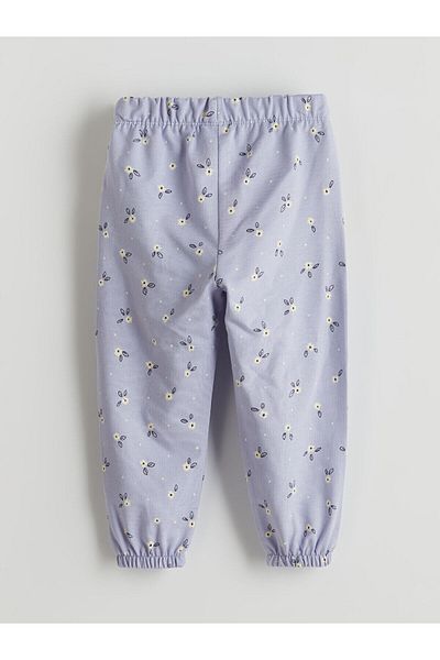 LC Waikiki Floral Girl's Pajama Bottom with Elastic Waist