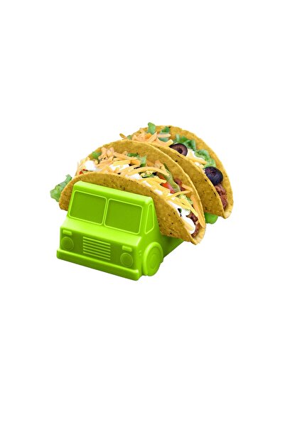 easybox Taco Holder, Bus Model, 14 x 7.5 x 6.5 cm, PP, Green
