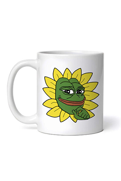 OEM Εξατομικευμένη Λευκή Κούπα, Meme Pepe The Frog Good Morning Thinking Sun,...