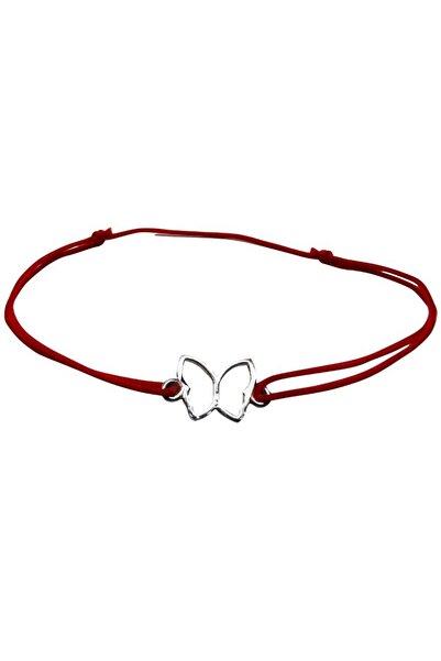 Flippy Adjustable Cord Bracelet, 925 Silver, Butterfly Contour, Jolie Silver,...