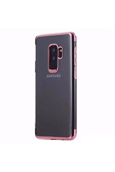 Flippy Samsung Galaxy S9 Transparent Case with Rose Gold Edges