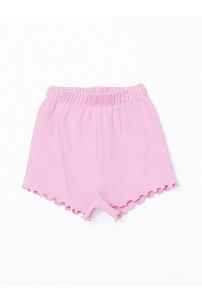 LC Waikiki Elastic Waist Basic Girl's Shorts