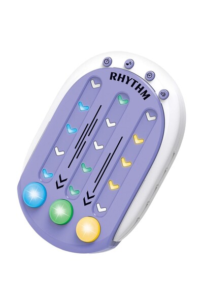 Flippy Interactive Rhythm Game Toy, ABS, 8 Levels, 9.5 x 2.5 x 13.6 cm, Purple, 3+ yrs