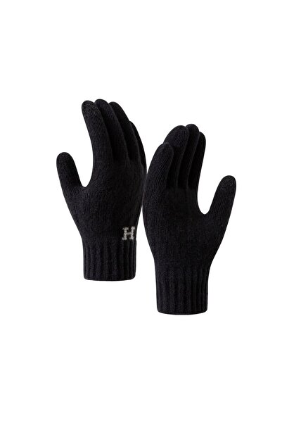 Flippy Men's Gloves, Model H, Touchscreen Function, Knitted Acrylic Material, Elastic Cuff, Soft Int