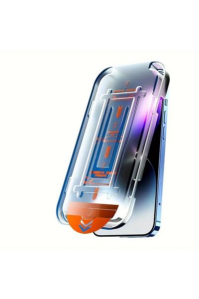 OEM Quick Installation Screen Protector for Apple iPhone 15, Tempered Glass Easy