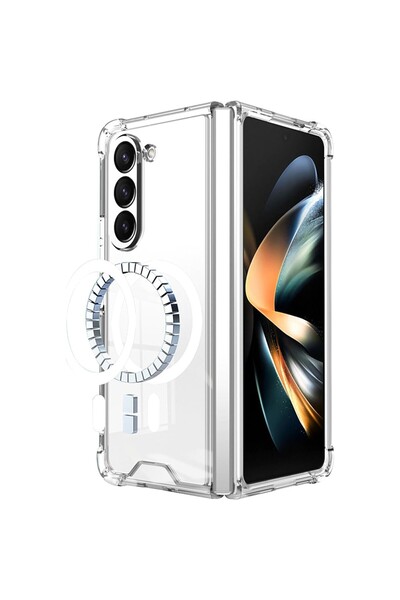 Flippy Protective case compatible with Samsung Z Fold 5, MagSafe Blister, tra...