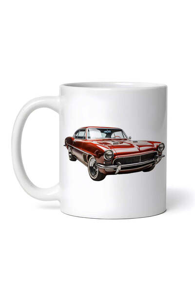 OEM Cană albă personalizată, mașină de epocă Dodge Firearrow, INOVATIX®. 330 ml