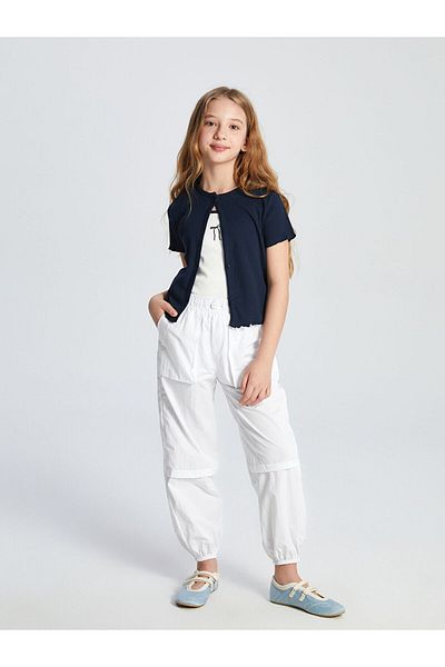LC Waikiki Basic Girl's Jogger Trousers with Elastic Waist