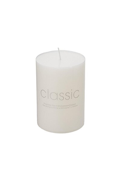 Flippy Decorative Paraffin Candle, Cylindrical, Smoke-free & Fragrance-free, 7x10 cm, 300g, 48h, Ivo