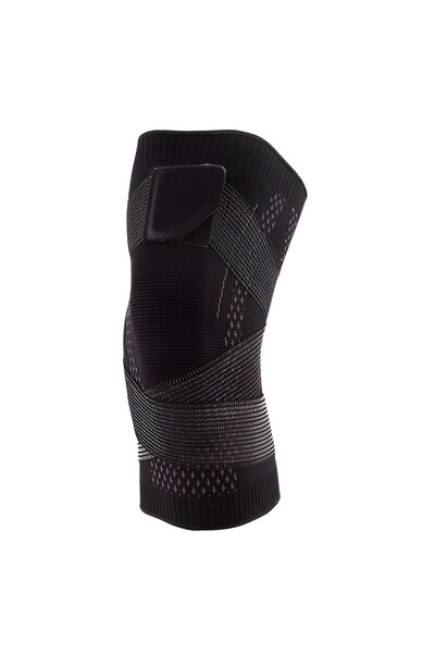 Flippy Elastic Knee Brace Flippy, Adjustable with Elastic Straps, Compression Band, Breathable, Size M, Bla