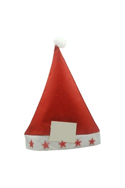 dalip Căciulă de Moș Crăciun cu stele, LED și muzică, roșie, mărime universală, poliester