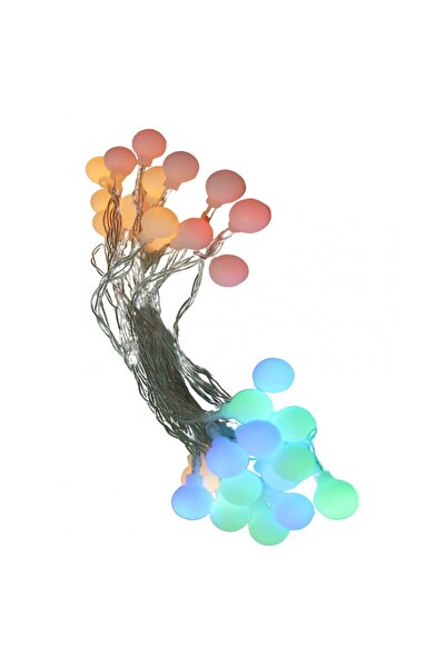 Flippy Christmas String Lights, 3.5 m, 30 RGB LEDs, Ball Bulbs, Battery, Indoor/Outdoor