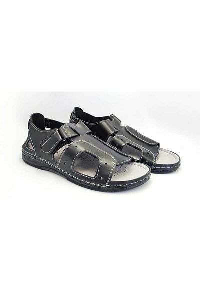 Tigerline Ανδρικά σανδάλια MS404 Μαύρα Fanetta Casual σανδάλια - Μεγάλο Μέγεθος Ποικιλία 45 - 48 Αριθμός