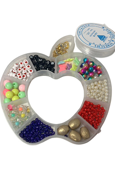 BalonKasaba صندوق منظم بنمط التفاح يمكنك صنعه بنفسك لصنع المجوهرات، مجموعة هو...