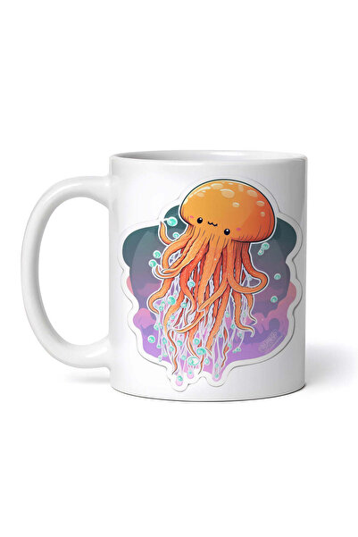 OEM Cană albă personalizată, Meduză, INOVATIX®. 330ml