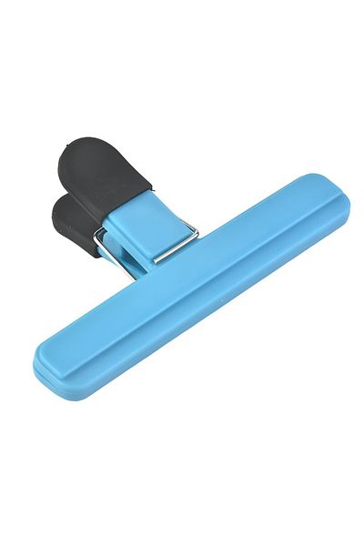 Optim Solution Multifunctional Bag Sealing Clip, Plastic, Keeps Food Fresh, 15x7.5 cm, Blue