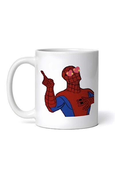 OEM Εξατομικευμένη Λευκή Κούπα, Meme Spider-Man In Love, Inovatix®. 330ml