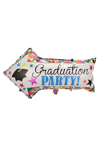 Teo Balon din Folie Metalizata, , Figurina Sageata, Tema Absolvire, 82x50 cm,...