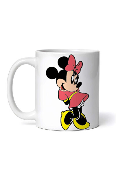 OEM Εξατομικευμένη λευκή κούπα, Minnie Mouse με παπούτσια, INOVATIX®. 330ml