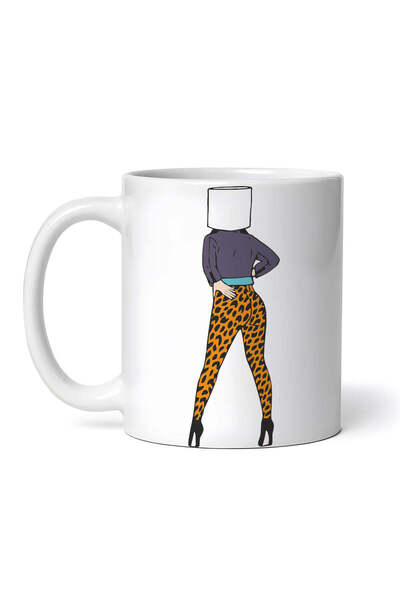 OEM Cană albă personalizată, pantaloni Marshmello, Inovatix®. 330 ml