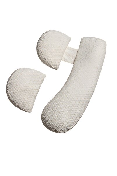 dalip Maternity Pillow Set Dalip, Removable Cover, Soft Foam, H & U Shapes, Adjustable, Cream