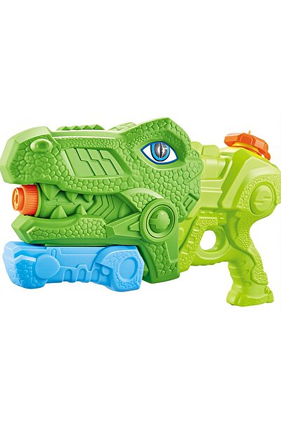 Flippy Jucărie acvatică pentru copii, Acvariu, Pentru piscină/plajă, Flippy, 6 ani+, Tiranosaurus, 3 duze, Verde, 1440 ml